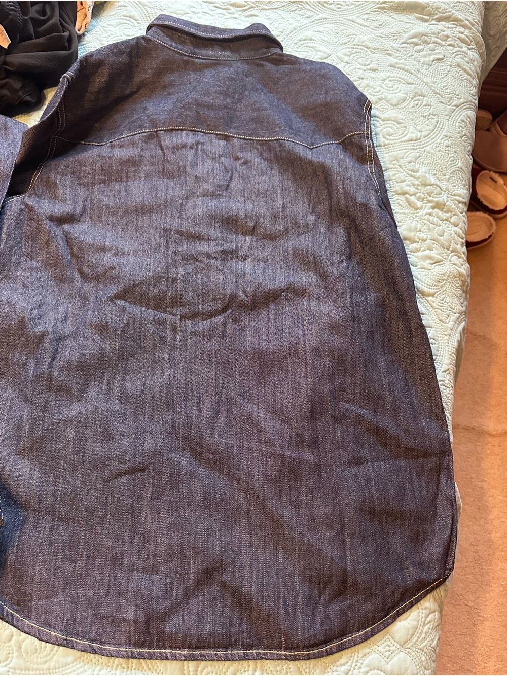 Levi's Dark Wash Indigo Denim Shirt - Picture 5 of 5